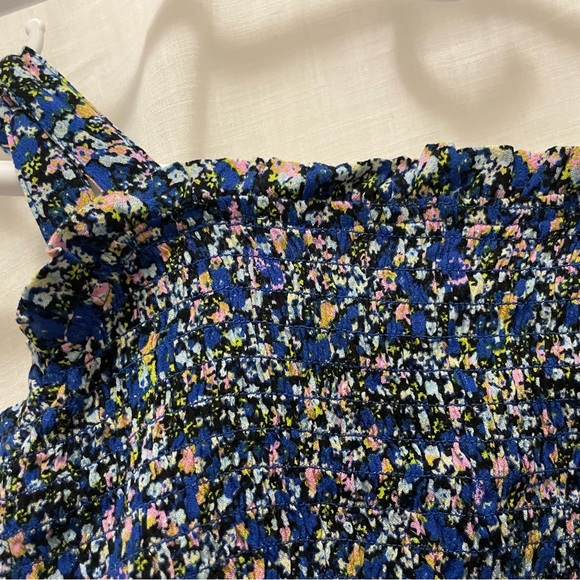 Women’s blue confetti crop top. Size S BP spaghetti strap - Picture 4 of 6